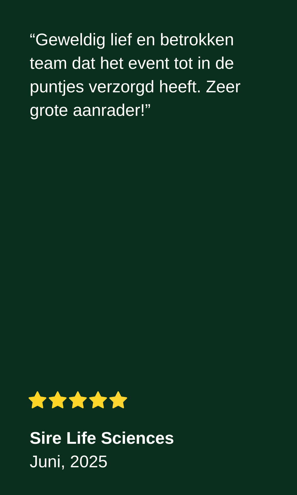 “Wat een heerlijke samenwerking hebben we gehad met Stoop! In de voorbereiding (1)